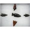 Image 2 : 5 Original Oregon Obsidian Arrowheads in Riker Box