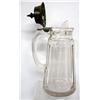 Image 1 : Antique Pressed Glass Syrup Pitcher