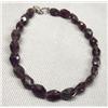 Image 1 : High Fashion Semi Precious Garnet Link Bracelet
