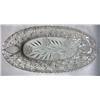 Image 1 : Lead Cut Glass Oval Serving Dish