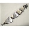 Image 2 : Southwestern Silver Red Shell Link Bracelet