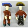 Image 2 : Pair of Wooden Day of the Dead Statues