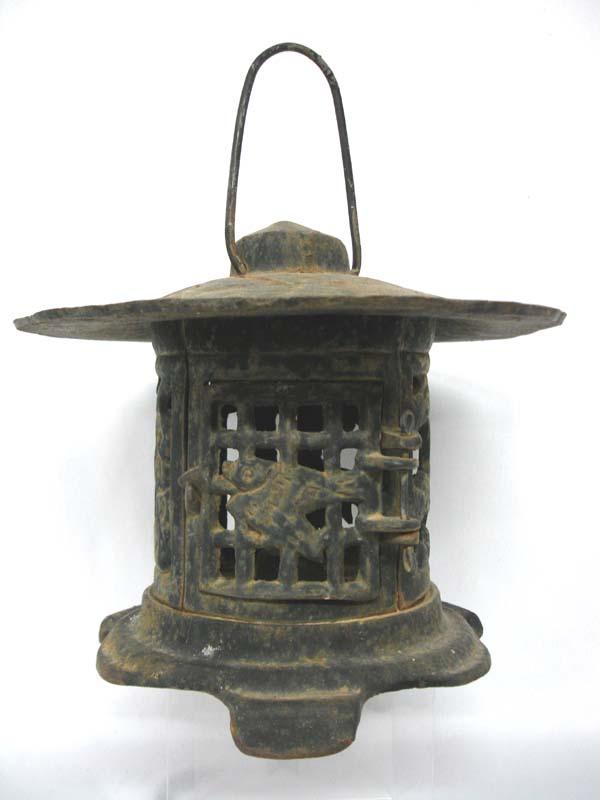 Chinese Cast Iron Hanging Lantern