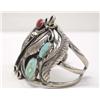 Image 3 : Native American Navajo Silver Turquoise Bracelet