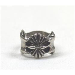 Native American Navajo Sandcast Silver Ring