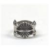 Image 1 : Native American Navajo Sandcast Silver Ring