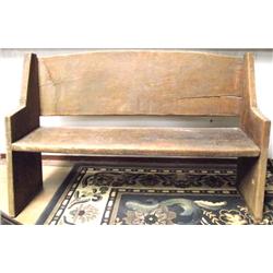 Primitive Mesquite Wood Church Pew Bench MUST PICK UP!