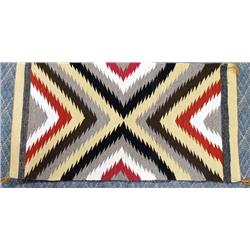 Native American Navajo Serrated Diamond Rug