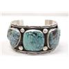 Image 1 : Native American Navajo Silver Turquoise Bracelet