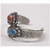 Image 3 : Native American Navajo Silver Turquoise Bracelet