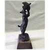 Image 2 : Bronze Signed & Numbered of Linx Cat with Bird by Tom Knapp