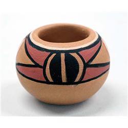 Native American Miniature Zuni Pot by Povi