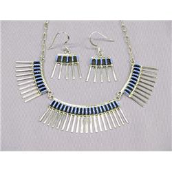 Native American Zuni Necklace and Earrings