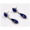 Image 1 : Native American Navajo Lapis Earrings by Jackson