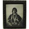 Image 1 : 1800 Native American Maiden With Peace Metal Photo
