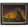 Image 1 : Native American Original Acrylic By  A. Preston