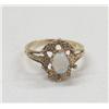 Image 1 : 10 Kt Gold Opal Ring
