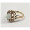 Image 2 : 10 Kt Gold Opal Ring