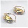 Image 1 : Large Gold Filled Twisted Hoop Earrings
