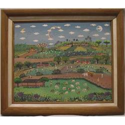 1985 FarmVille Americana Painting By Gallena