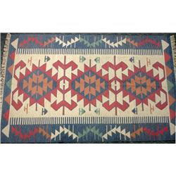 Large Hand Woven Kilim Rug