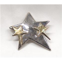 Mexican Silver Star Pin/Pendant