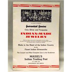 Maisel's Indian Jewelry Trading Post Booklet