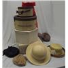 Image 1 : 4 Neiman Marcus Hat Boxes and Vintage Hats