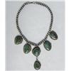 Image 1 : Native American Navajo Turquoise Silver Choker