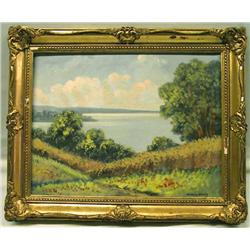 Farkas Mihaly Original Oil On Canvas