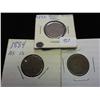 Image 1 : 1882, 84 & 85 INDIAN HEAD CENTS