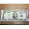Image 1 : 1953 US $5 SILVER CERTIFICATE MISCUT