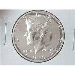 1964 SILVER KENNEDY HALF DOLLAR (GEM PROOF)