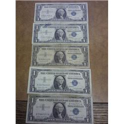5-1957-A $1 SILVER CERTIFICATES