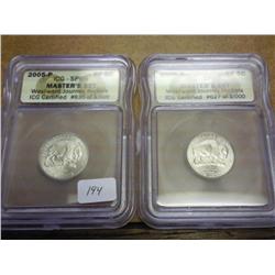 2-2005-P BISON NICKELS ICG SP69