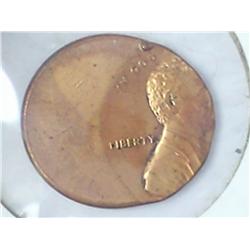ERROR OFF CENTER LINCOLN CENT (UNC)