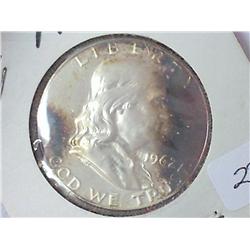 1962 FRANKLIN HALF DOLLAR PROOF TONED (AS SHOWN)