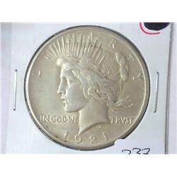 1921 PEACE SILVER DOLLAR (KEY DATE) (AU)
