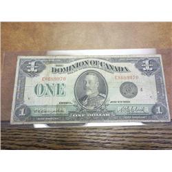 1923 CANADA LARGE SIZE $1 NOTE