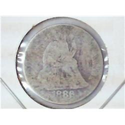 1886 SEATED LIBERTY DIME