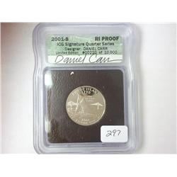 2001-S RHODE ISLAND QUARTER ICG PROOF