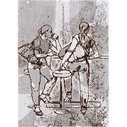 Isabel Bishop GIRLS AT COUNTER 1982 (II) Signed Etching