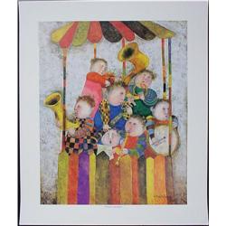 KIOSQUE A MUSIQUE Colorful Happy Boulanger Art Poster