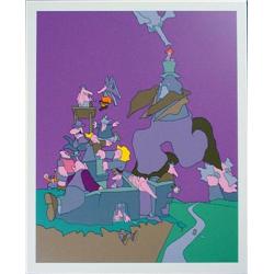 Wild Wacky Purple Cartoon Style JAKUBOWICZ Art Print