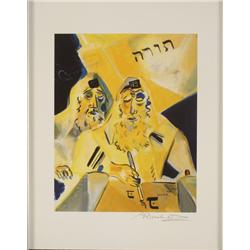 Shoshanna Brombacher Moses and the Mitteler Rebbe Print