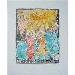 Russell Barrer ENCHANTED LAKE Signed LE Art Print