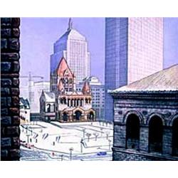 Richard Haas Signed Numbered COPLEY SQUARE Art Print