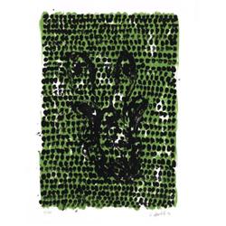 Georg Baselitz Signed Art Print Grunes Tuch 1990