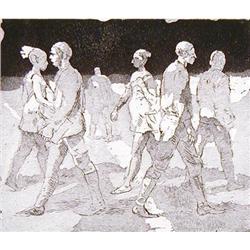 Isabel Bishop YOUNG PEOPLE 1974 Signed LE Etching