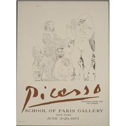 Pablo Picasso 347 Series Etchings Exhibition Art Print